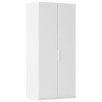 DREHTÜRENSCHRANK Weiss  - Weiss, Basics, Holzwerkstoff/Metall (61/235/61cm) - Novel
