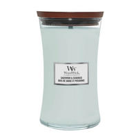 DIŠEČA SVEČA - Basics, steklo/les (10/18/10cm) - WoodWick