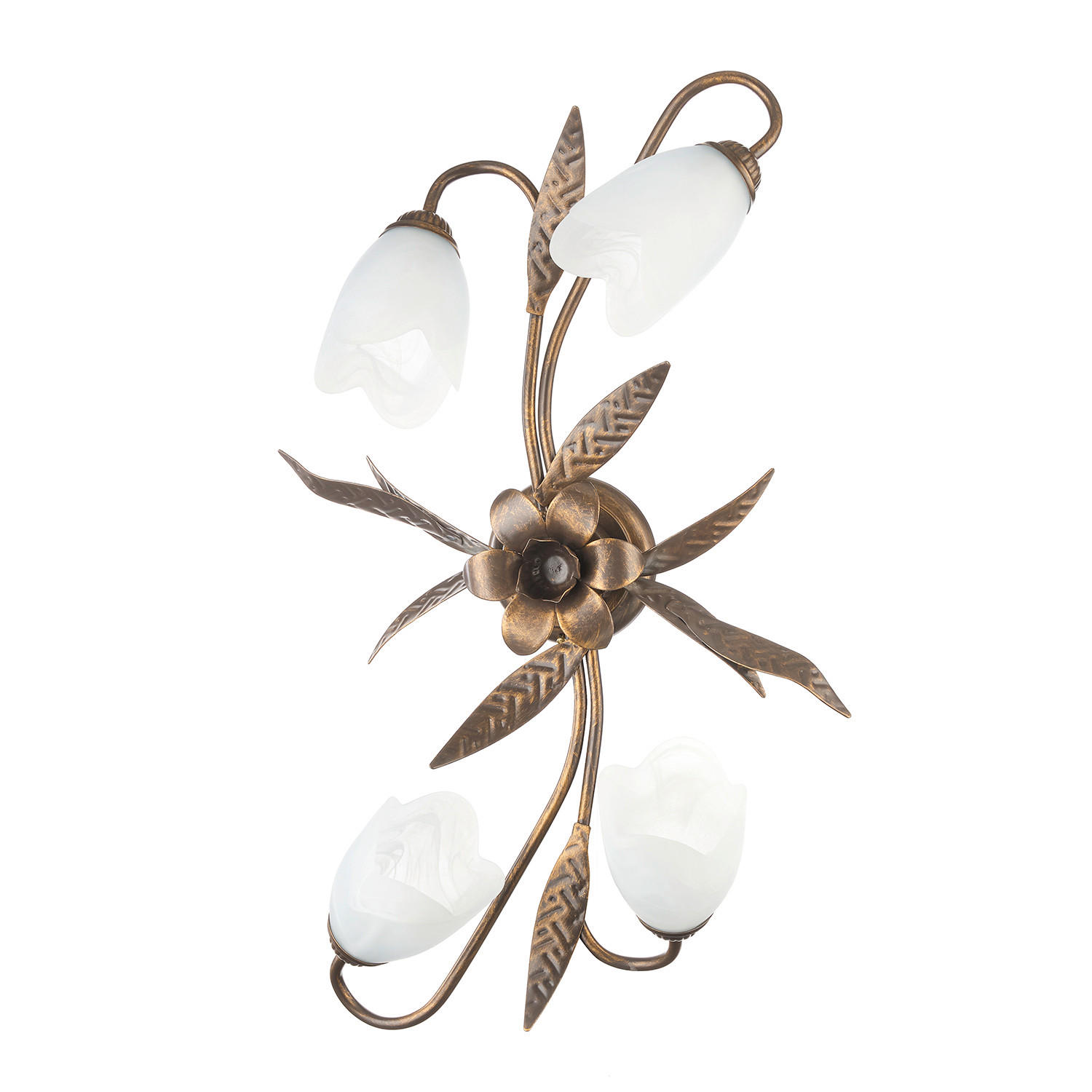 DECKENLEUCHTE 40/18/70 cm   - Bronzefarben, KONVENTIONELL, Glas/Metall (40/18/70cm)