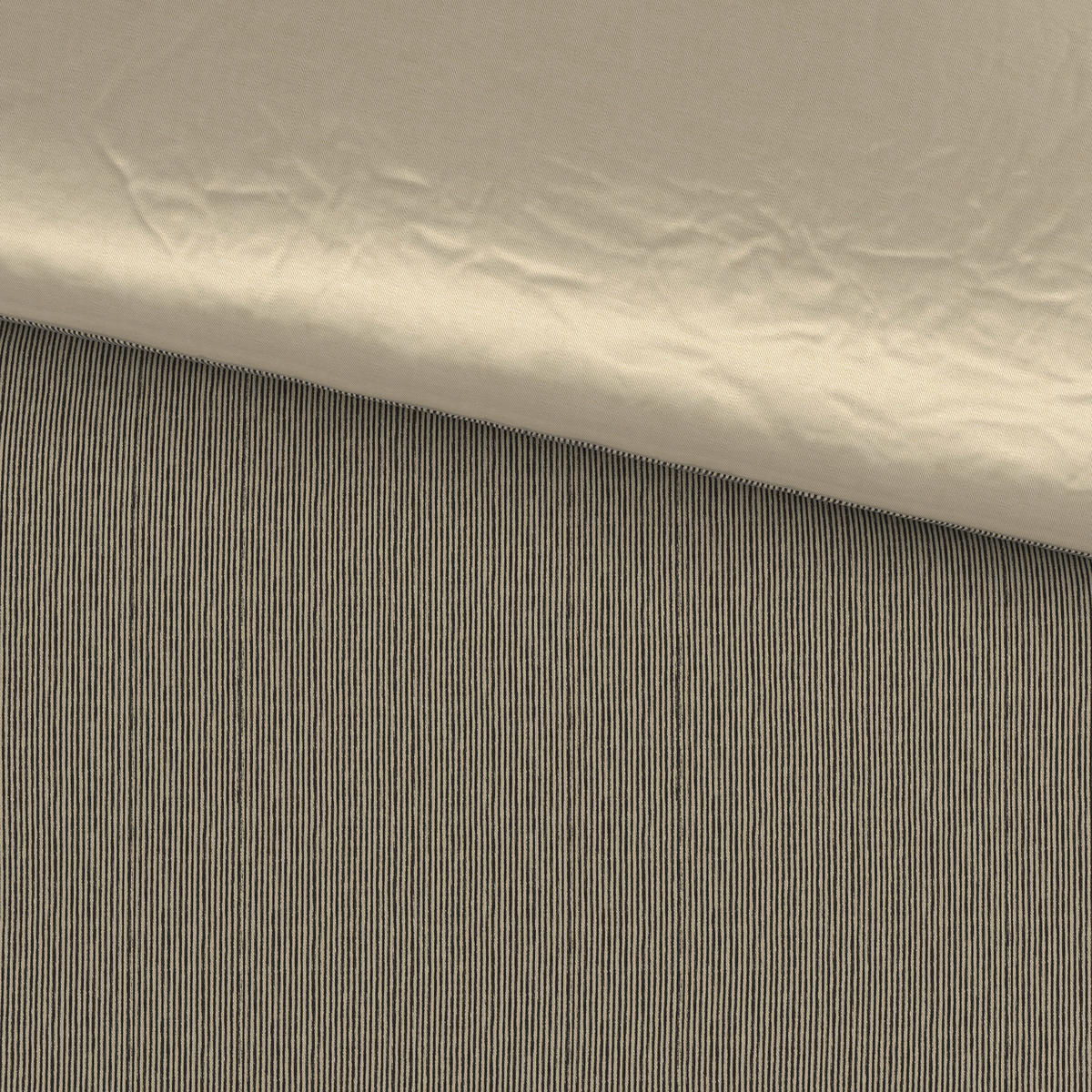 BETTWÄSCHESET Satin 160/210 cm  65 cm/100 cm  - Taupe, Textil (160/210cm) - Bio:Vio