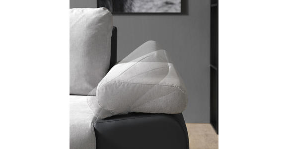 WOHNLANDSCHAFT in Textil Hellgrau, Dunkelgrau - Dunkelgrau/Hellgrau, Design, Kunststoff/Textil (175/271cm) - Xora