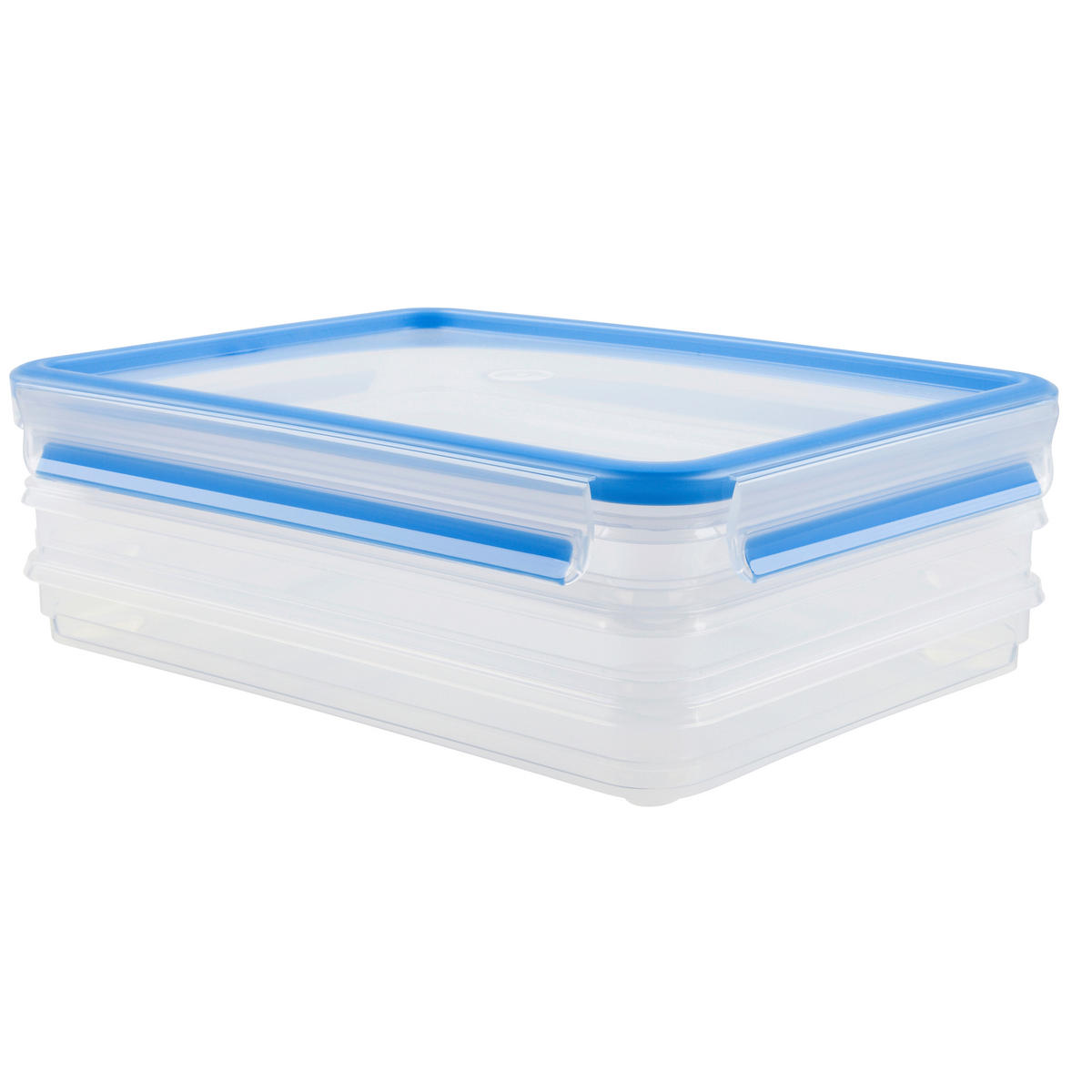 FRISCHHALTEDOSENSET CLIP & CLOSE 3-teilig  - Klar/Transparent, Basics, Kunststoff (1,0l) - Emsa