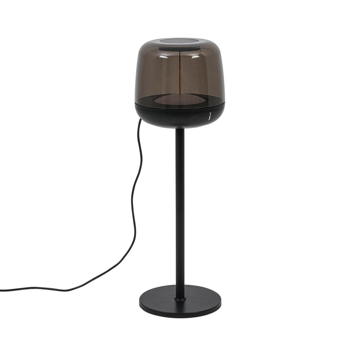 NAMIZNA SVETILKA ZA POLNJENJE        11,5/36,7 cm       - črna/prosojno, Trend, kovina/umetna masa (11,5/36,7cm) - Novel