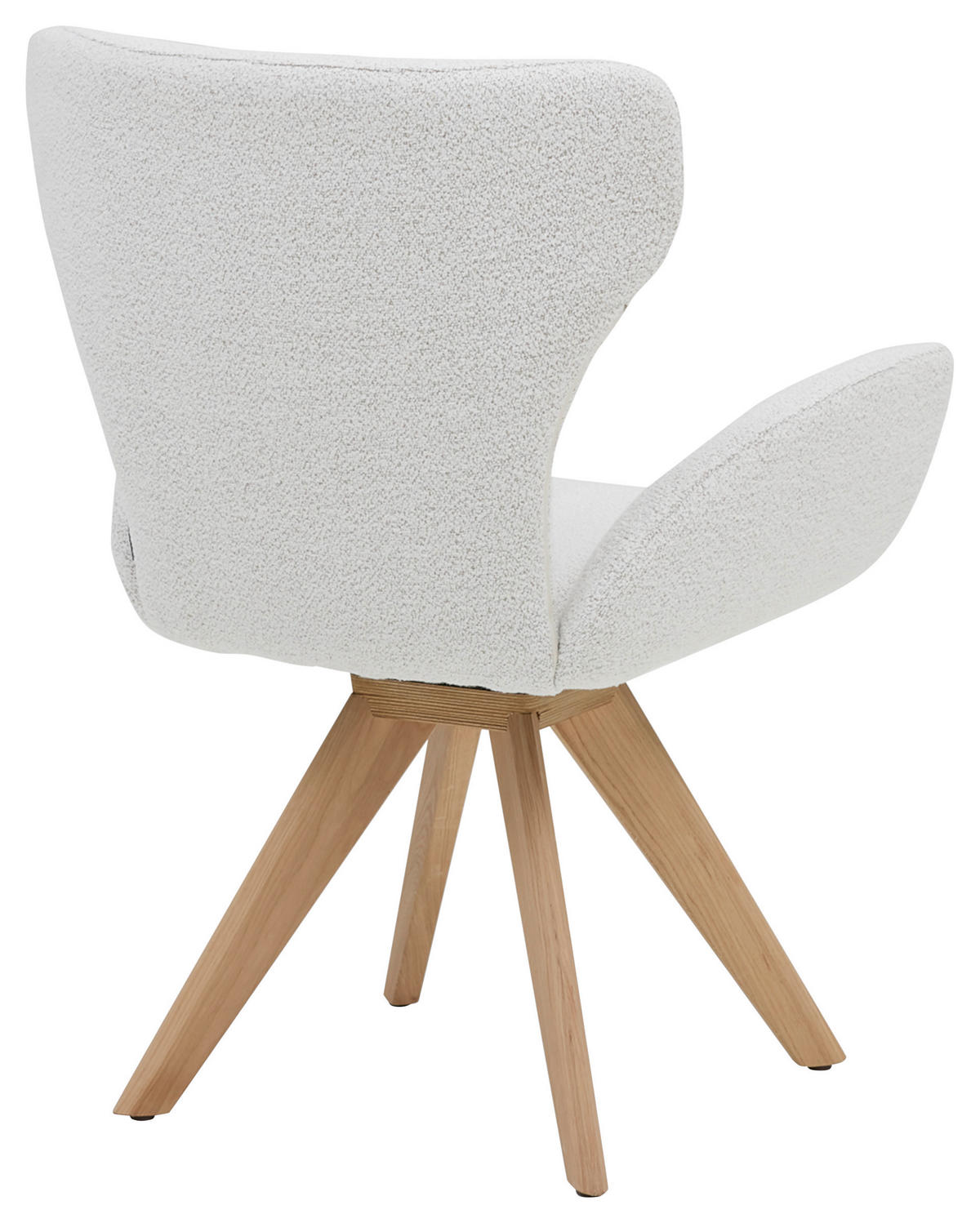 ARMLEHNSTUHL  in Bouclé  - Champagner/Eichefarben, Design, Holz/Textil (65/93/68cm) - Musterring