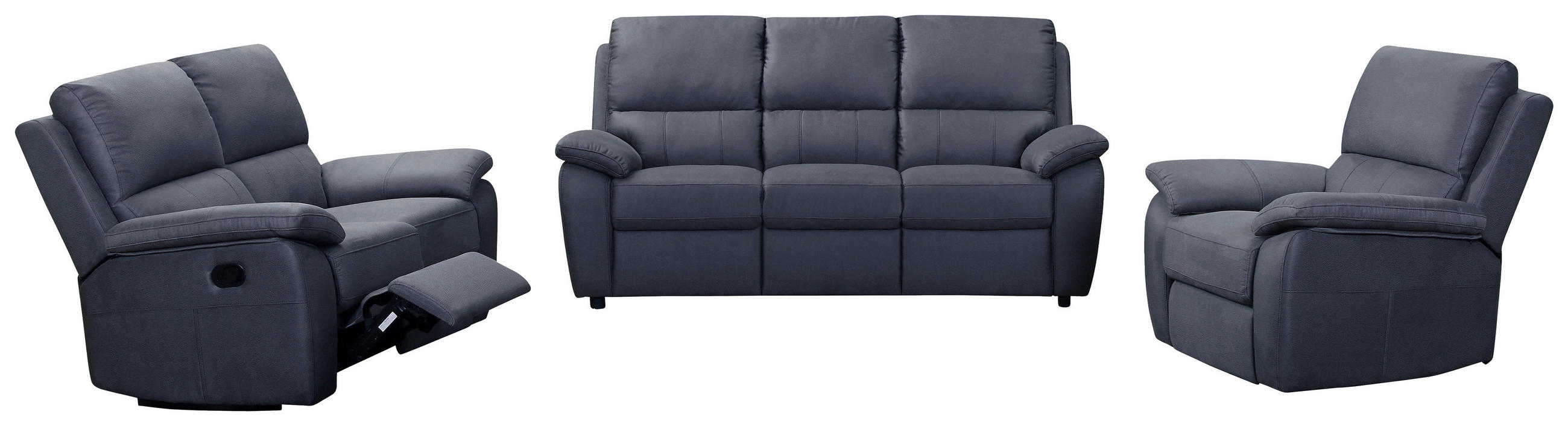 SOFFGRUPP i metall, textil, träbaserade material grå - grå, Klassisk, metall/träbaserade material (198/149/94/95/99cm) - Cantus