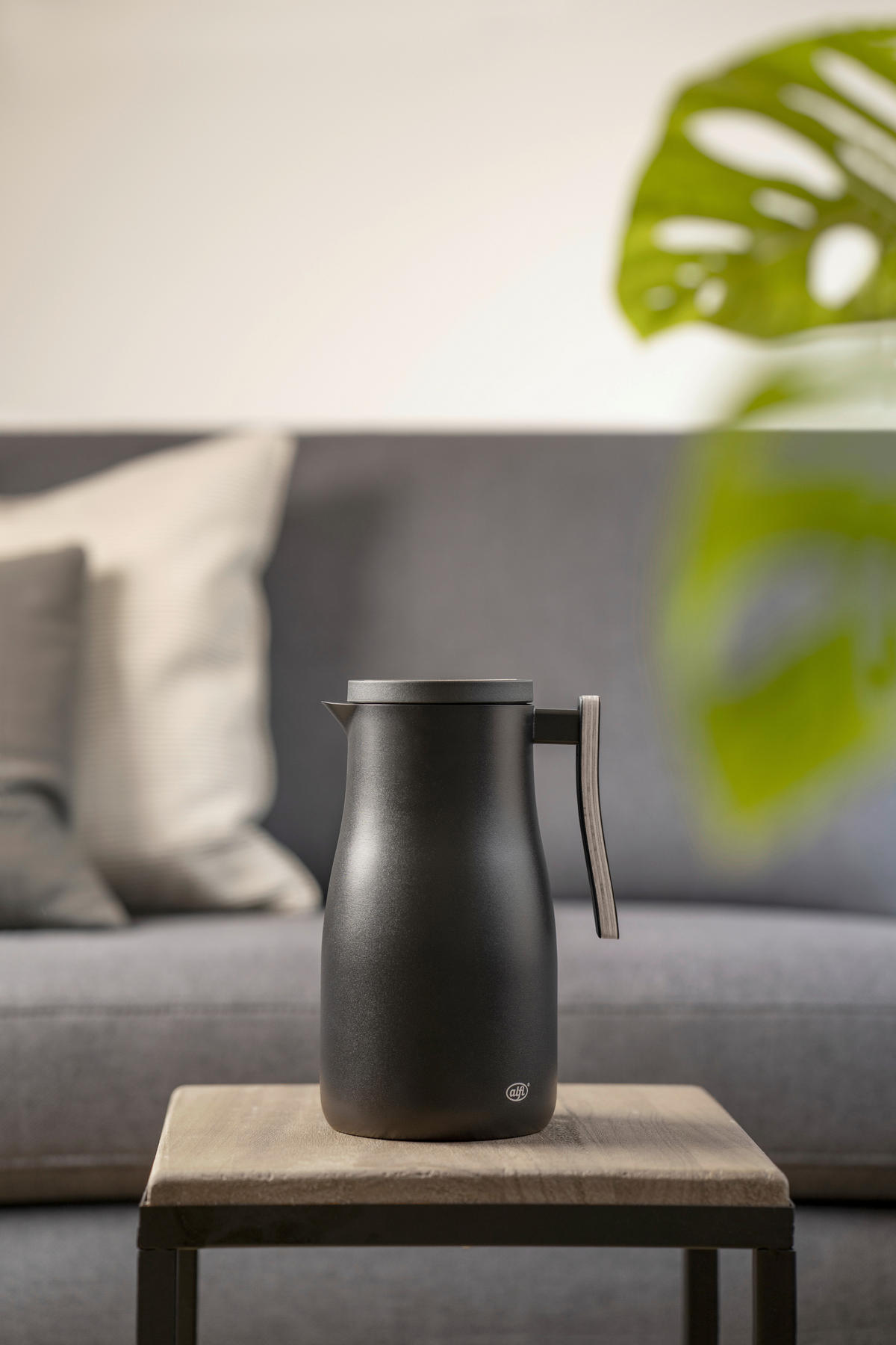 ISOLIERKANNE STUDIO ALLURE 1 L  - Schwarz, Design, Holz/Metall (1l) - Alfi