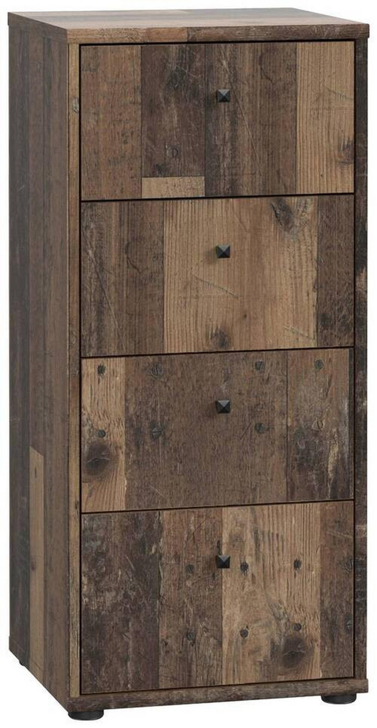 KOMMODE  in 38,6/85,5/34,8 cm  - Dunkelbraun/Graubraun, Design, Holzwerkstoff/Kunststoff (38,6/85,5/34,8cm)