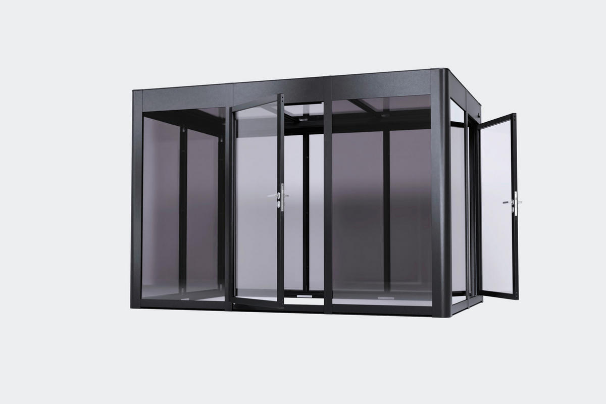 TÜR   - Anthrazit, Basics, Kunststoff/Metall (90/197cm)