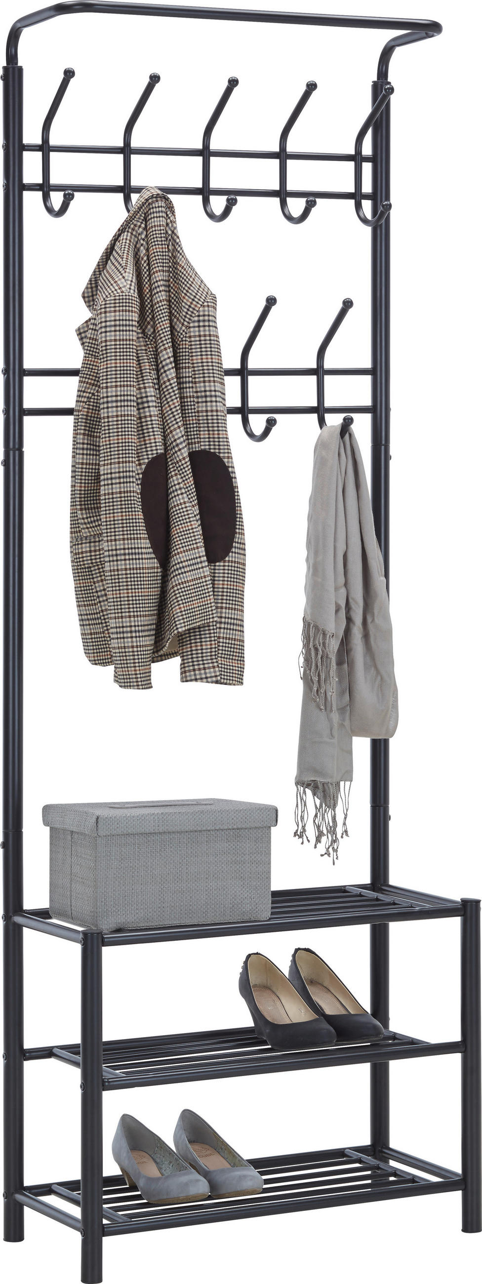 KLÄDHÄNGARE - svart, Design, metall (67/185/32cm) - Best Price