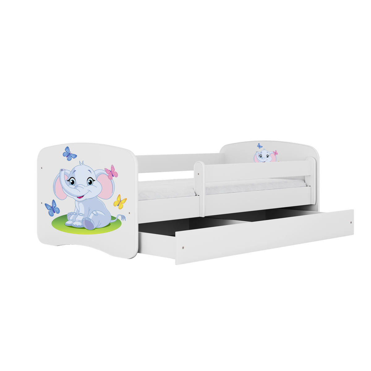 KINDER-/JUNIORBETT - Birkefarben/Weiß, MODERN, Holz/Holzwerkstoff (80/160cm) - MID.YOU