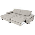 ECKSOFA  in Webstoff Beige  180/265 cm  - Beige/Schwarz, Design, Textil/Metall (180/265cm) - Carryhome