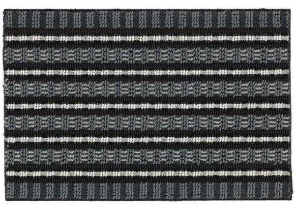 Astra FUßMATTE Poly Brush Schwarz, Silber 40x60 cm