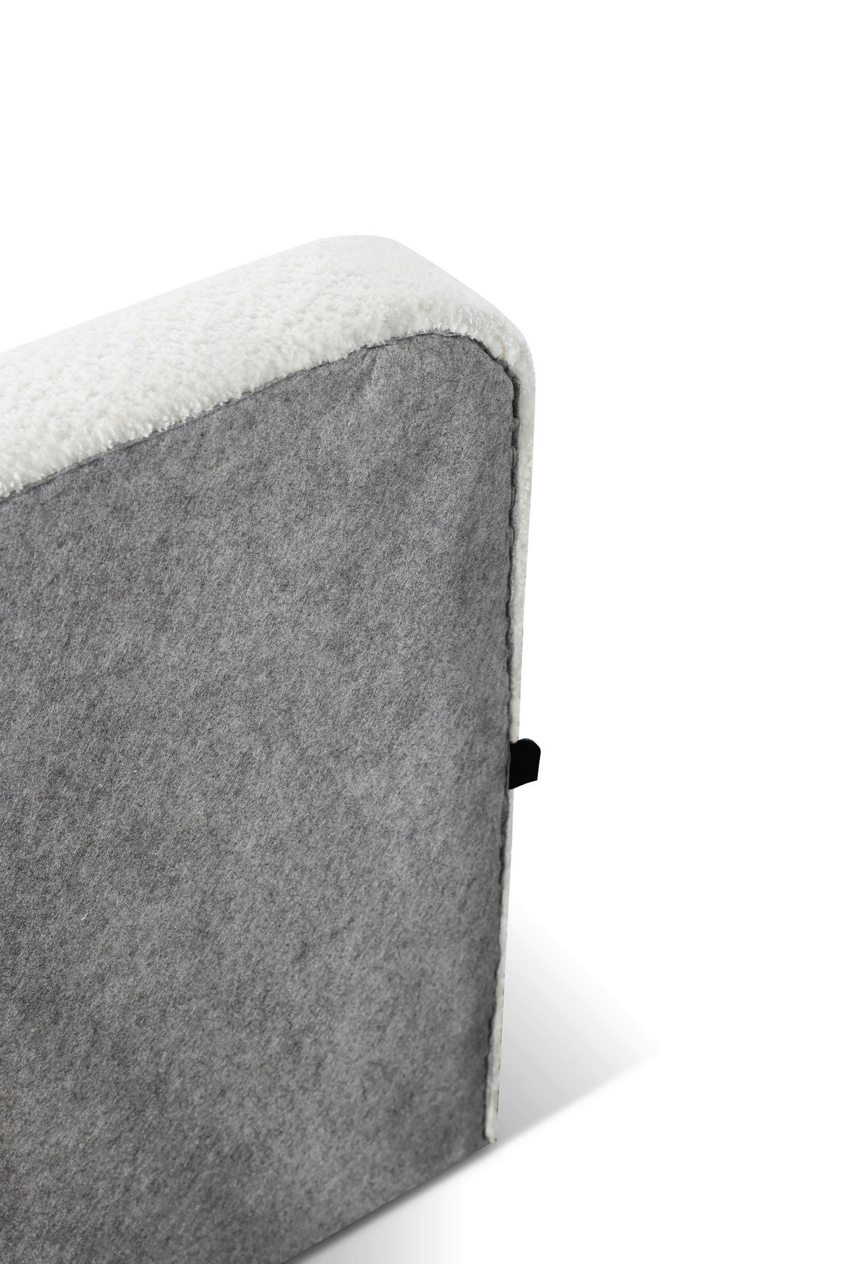 BOXBETT 180/200 cm,  in Hellgrau, Matratze, Lattenrost, Bettkasten, H2 = mittel  - Hellgrau/Schwarz, Design, Holz/Holzwerkstoff (180/200cm) - home24