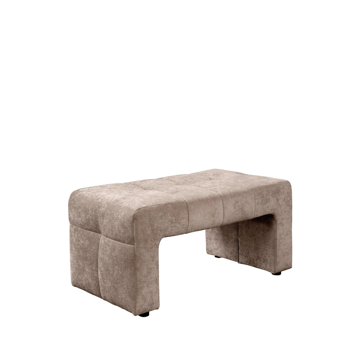 KLUPA  bež  drvo, tekstil, drvni materijal      - bež/crna, Moderno, drvni materijal/drvo (100/51/54cm) - Livetastic