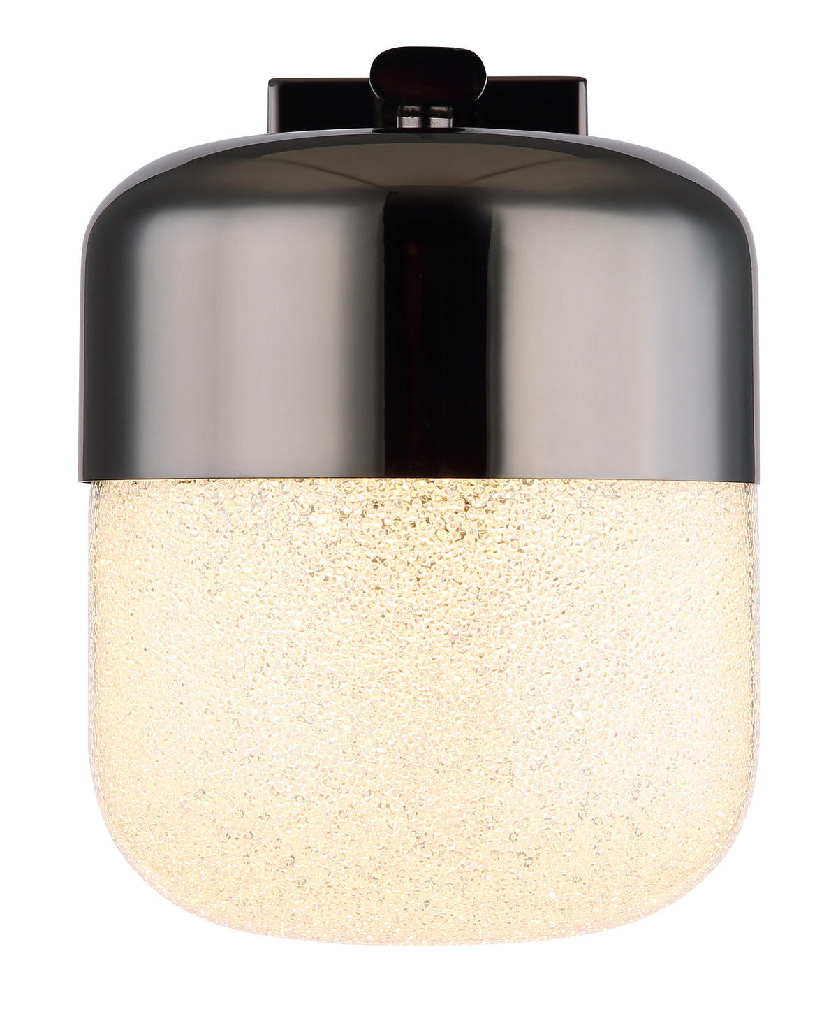 LED-WANDLEUCHTE - Klar/Graphitfarben, Design, Glas/Metall (15/21/19cm) - Globo