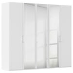 DREHTÜRENSCHRANK  in Weiß  - Weiß, Design, Glas/Holzwerkstoff (251/223/60cm) - Novel