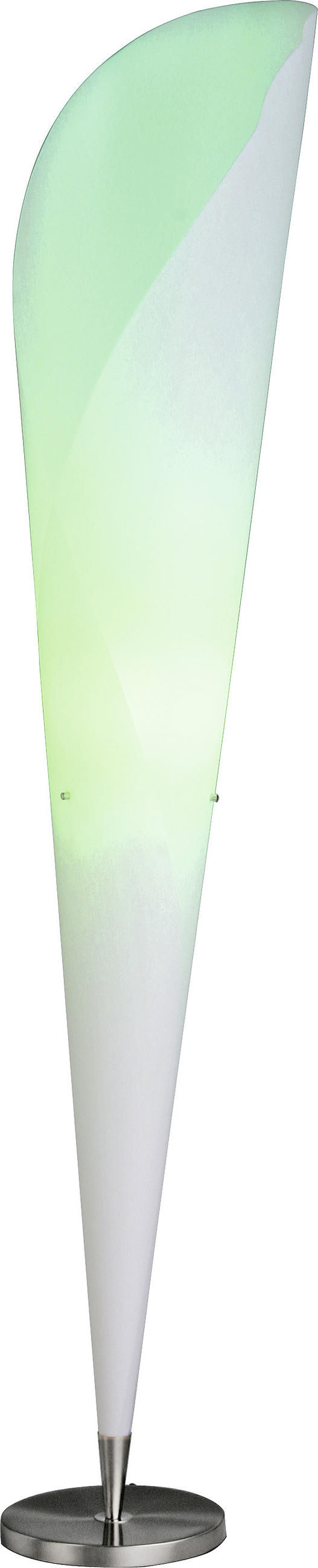 STEHLEUCHTE 30/162 cm    - Chromfarben/Weiß, KONVENTIONELL, Kunststoff/Metall (30/162cm) - Näve
