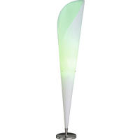STEHLEUCHTE 30/162 cm    - Chromfarben/Weiß, KONVENTIONELL, Kunststoff/Metall (30/162cm) - Näve