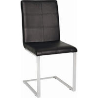 NIHAJNI STOL, kovina, tekstil črna, barve kroma  - barve kroma/črna, Design, kovina/tekstil (44/91/52cm) - Carryhome