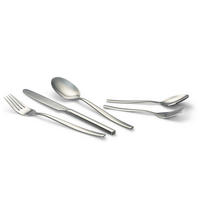 BESTECKSET Tavira 30-teilig Edelstahl  - Silberfarben, Basics, Metall (1,22kg) - Echtwerk