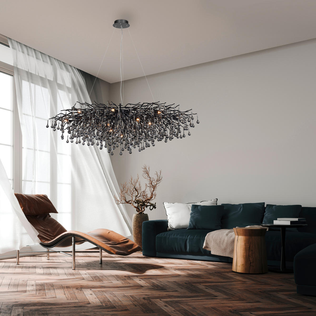 KRONLEUCHTER Icicle 150/75/250 cm   - Design (150/75/250cm) - Paul Neuhaus