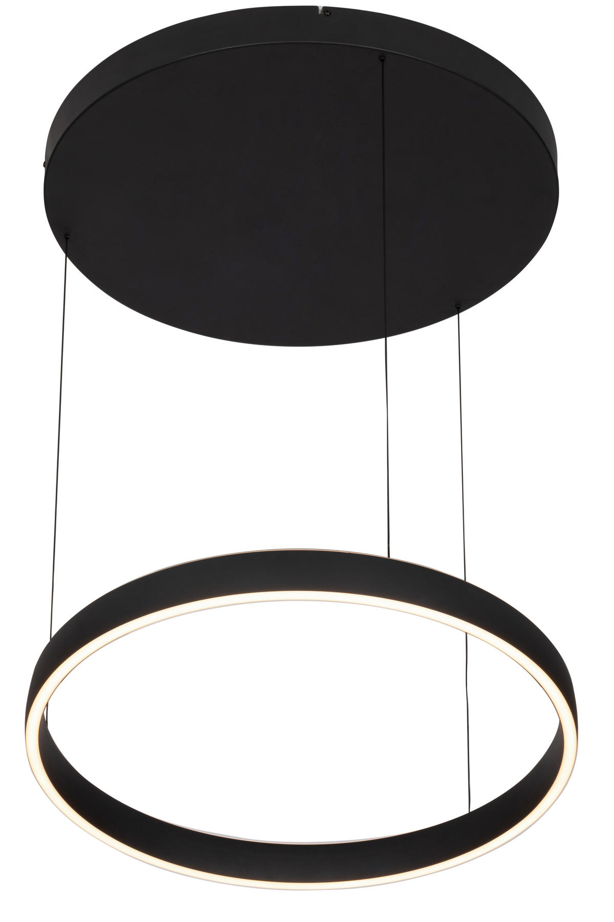 LED-HÄNGLAMPA Kent 60/170 cm  - svart, Design, metall/plast (60/170cm) - Dieter Knoll