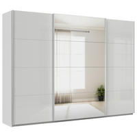 SCHWEBETÜRENSCHRANK Seidengrau  - Seidengrau/Alufarben, Konventionell, Glas/Holzwerkstoff (315/229/62cm) - Xora
