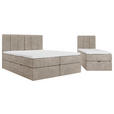 FAMILIENBETT - Graubraun/Schwarz, Design, Holzwerkstoff/Kunststoff (270/200cm) - Esposa