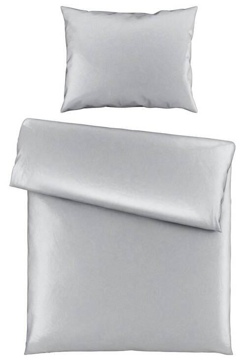 BETTWÄSCHESET Satin 160/210 cm  65 cm/100 cm  - Silberfarben, Textil (160/210cm) - Dieter Knoll