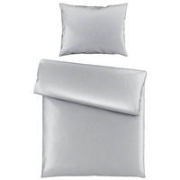 BETTWÄSCHESET Satin 160/210 cm  65 cm/100 cm  - Silberfarben, Textil (160/210cm) - Dieter Knoll
