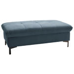 HOCKER in Textil Blau  - Blau/Schwarz, Design, Textil (124/46/68cm) - Xora