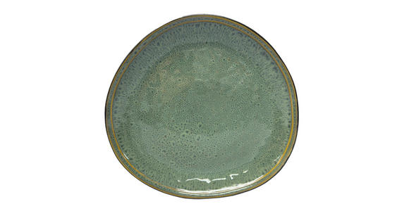 SPEISETELLER Grün SØREN GREEN - Grün, Trend, Keramik (27,9/26,9cm) - Novel