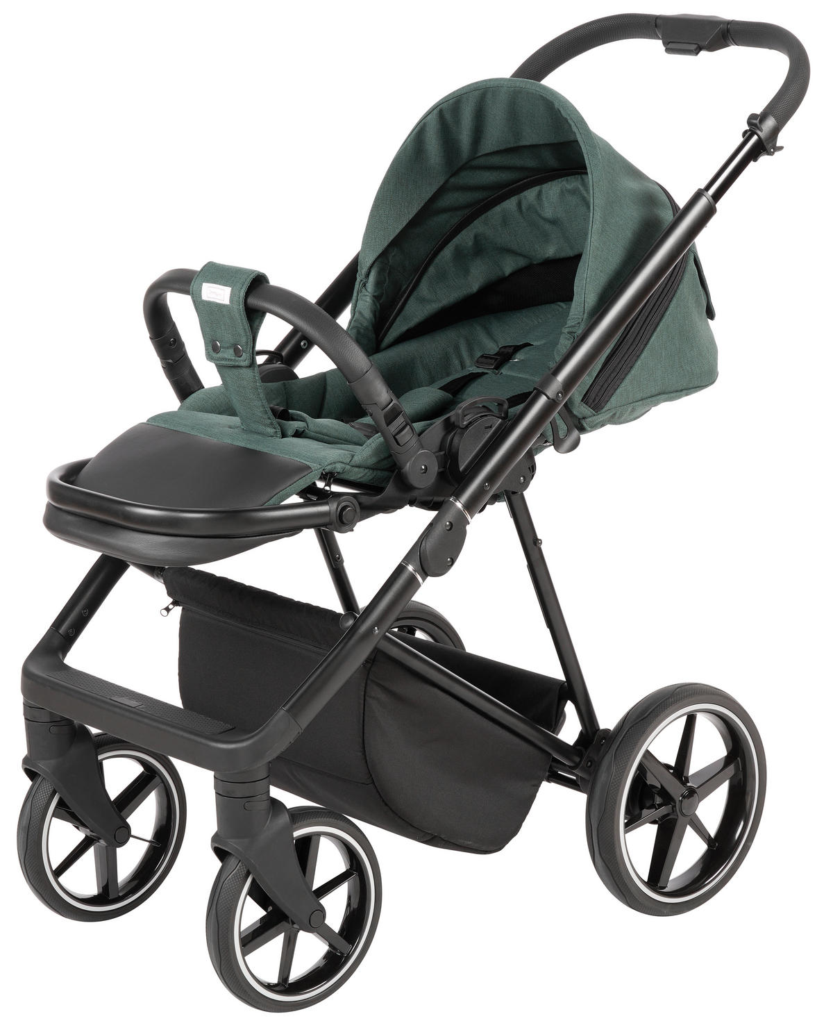 BARNVAGNSSET  - skogsgrön/svart, Basics, metall/textil (57,5/116/101cm) - Jimmylee