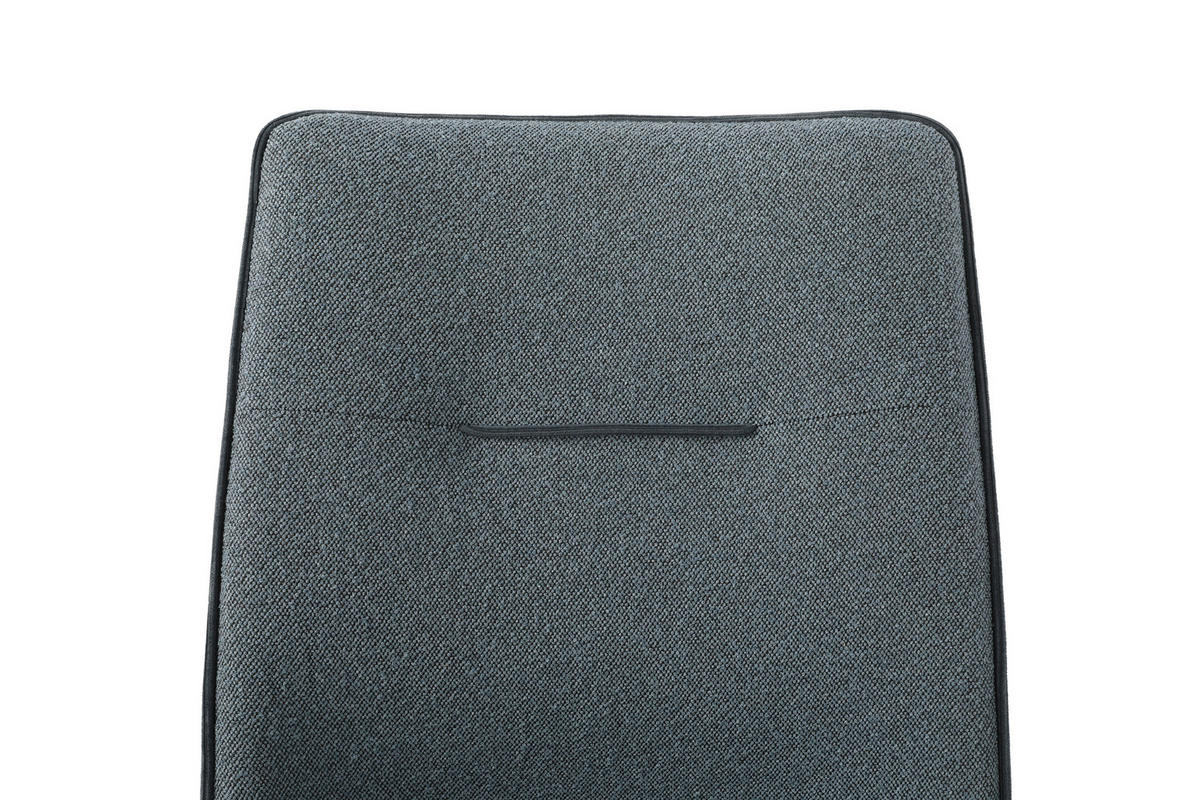 STOL, kovina, tekstil modra  - modra/črna, Design, kovina/tekstil (48/86/62cm) - Carryhome