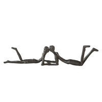 SKULPTUR - Braun, LIFESTYLE, Metall (16/12/33cm)