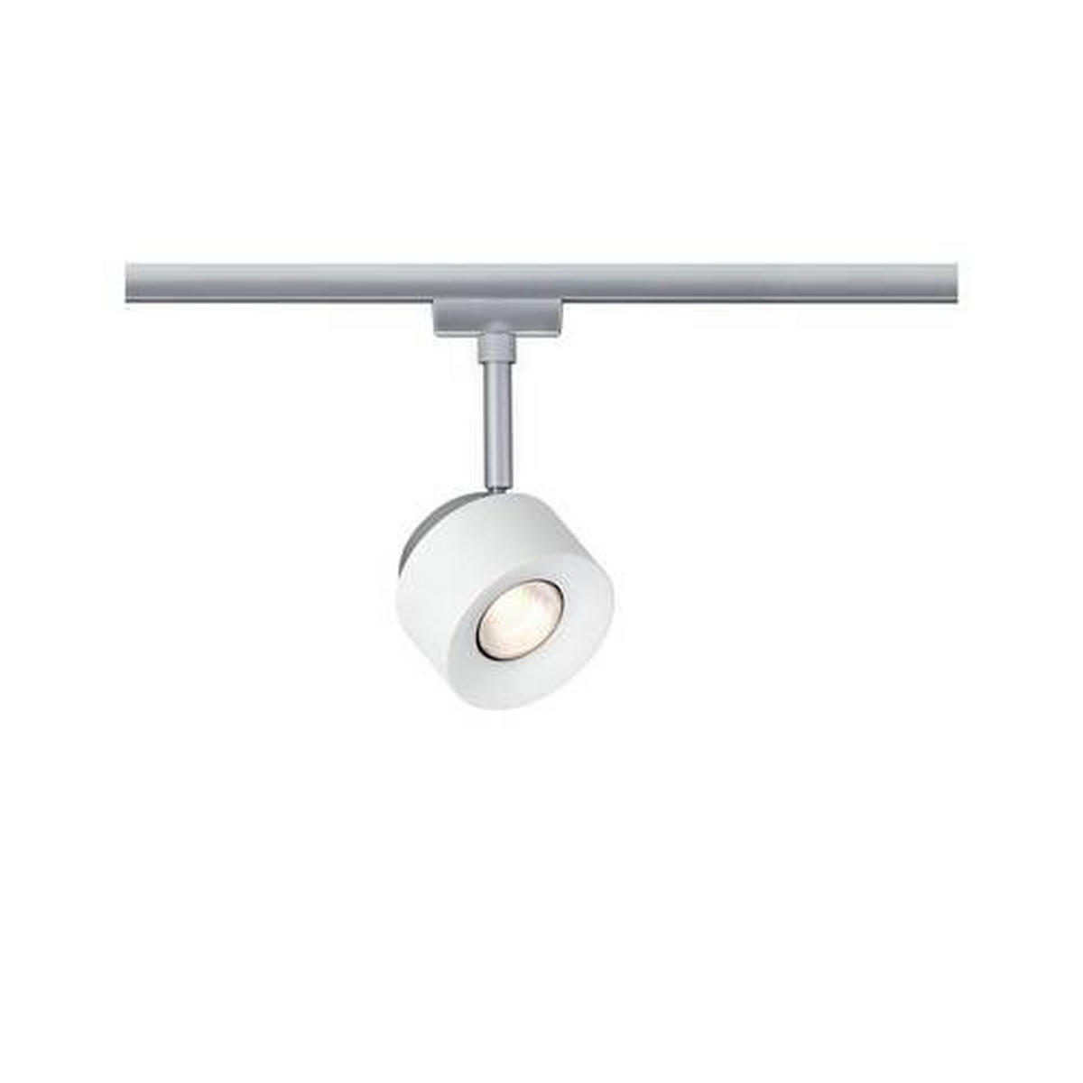 SCHIENENSYSTEM-STRAHLER URail 8,6/19,7 cm   - Chromfarben/Weiß, Basics, Kunststoff/Metall (8,6/19,7cm) - Paulmann