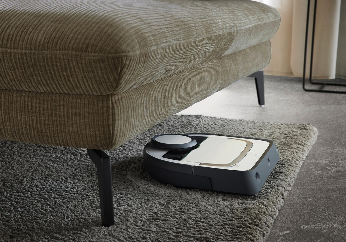 WOHNLANDSCHAFT in Webstoff Hellbraun  - Hellbraun/Schwarz, Design, Textil/Metall (208/354/157cm) - Dieter Knoll