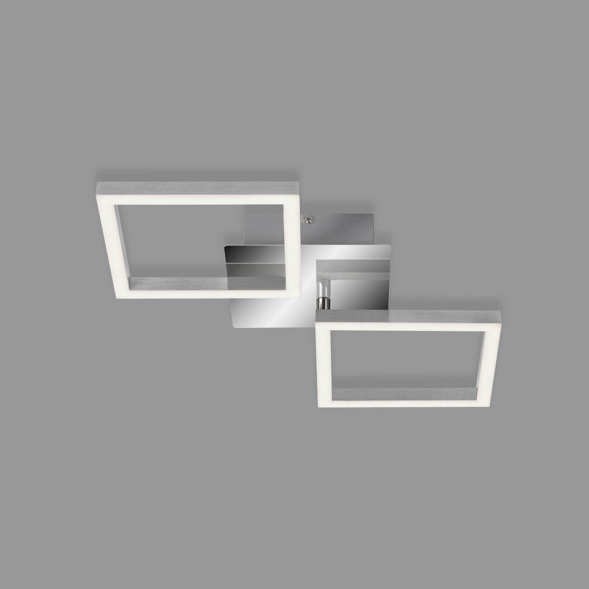 LED-DECKENLEUCHTE 47/22.6/7.3 cm  - Alufarben, Design, Kunststoff/Metall (47/22.6/7.3cm)