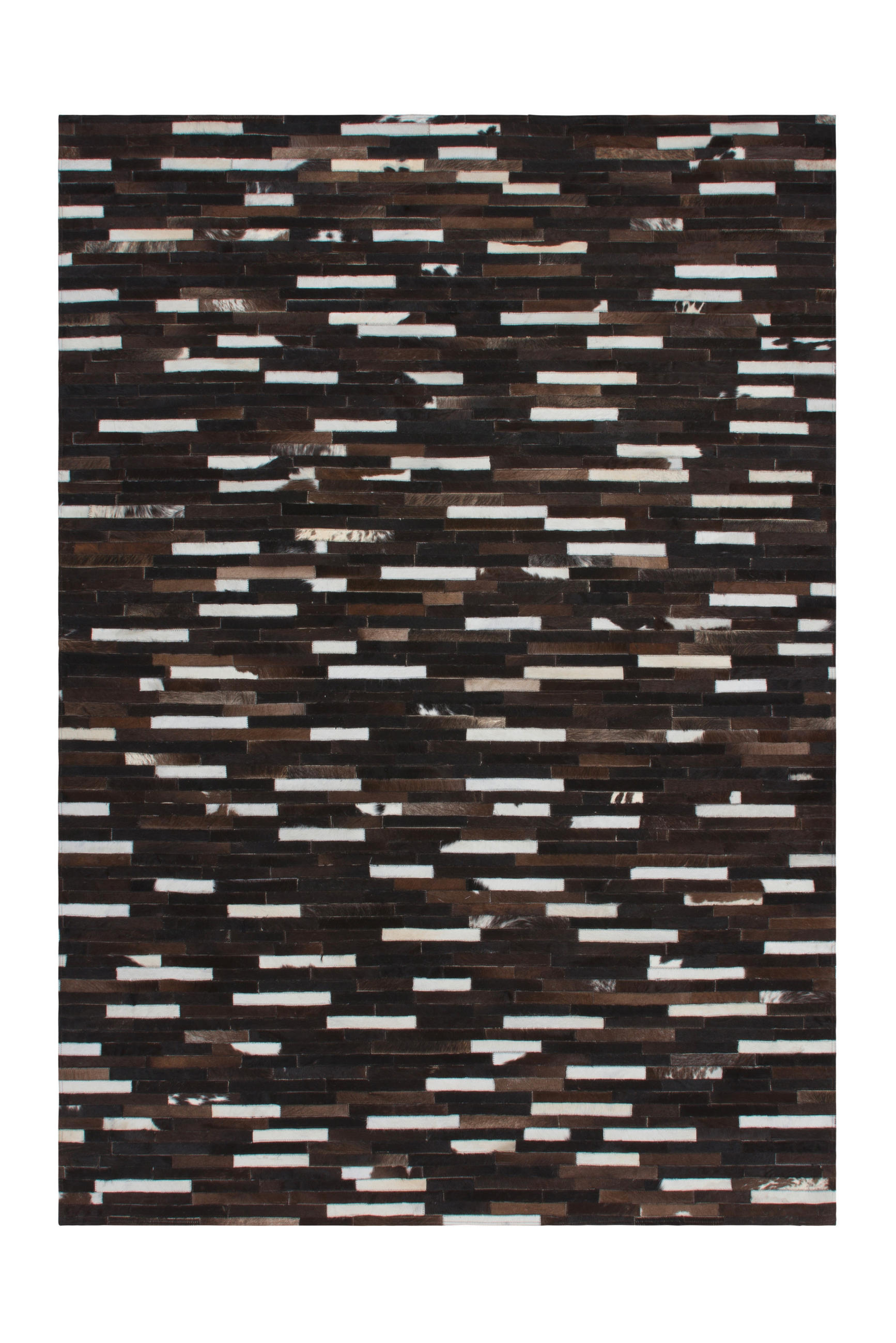 USNJENA PREPROGA  Patchwork     140/200 cm     rjava  - rjava, Natur, tekstil/usnje (140/200cm)