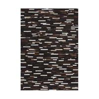 USNJENA PREPROGA  Patchwork     140/200 cm     rjava  - rjava, Natur, tekstil/usnje (140/200cm)