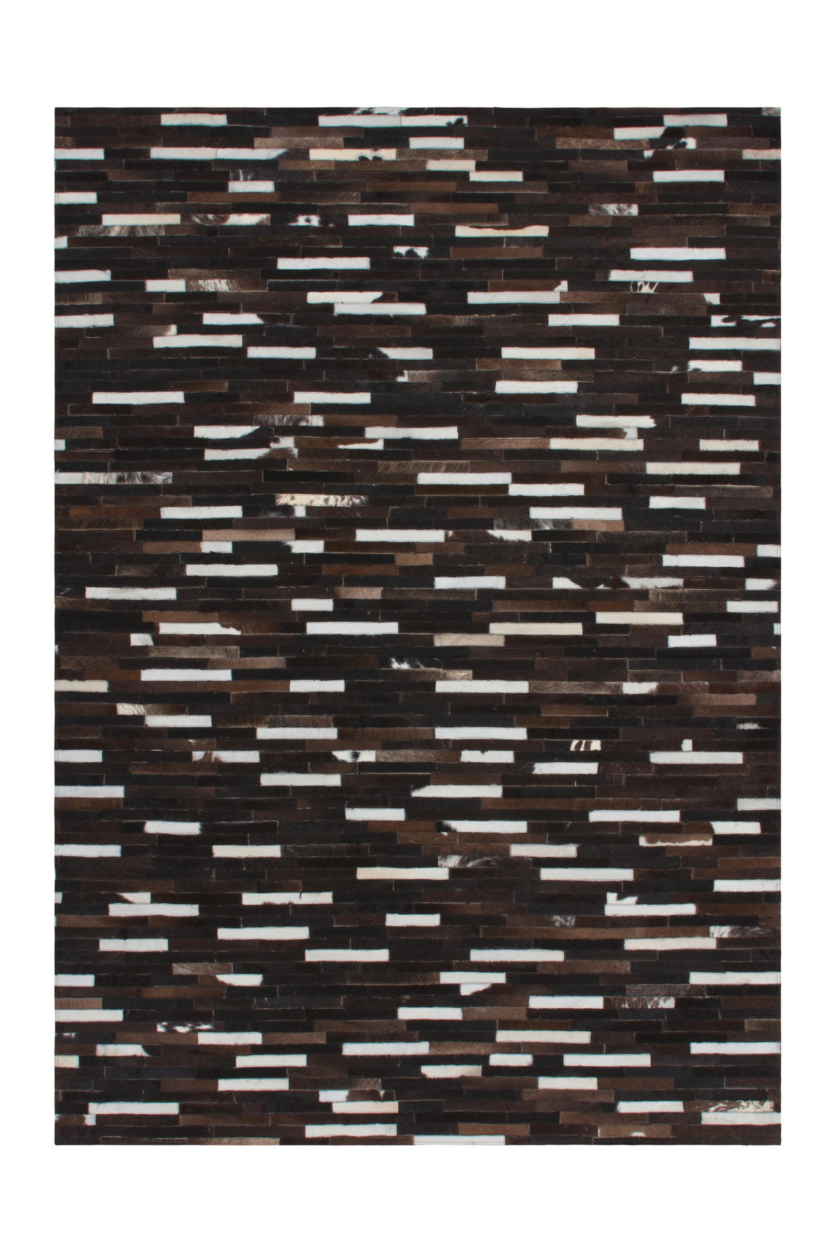USNJENA PREPROGA  Patchwork     140/200 cm     rjava  - rjava, Natur, tekstil/usnje (140/200cm)