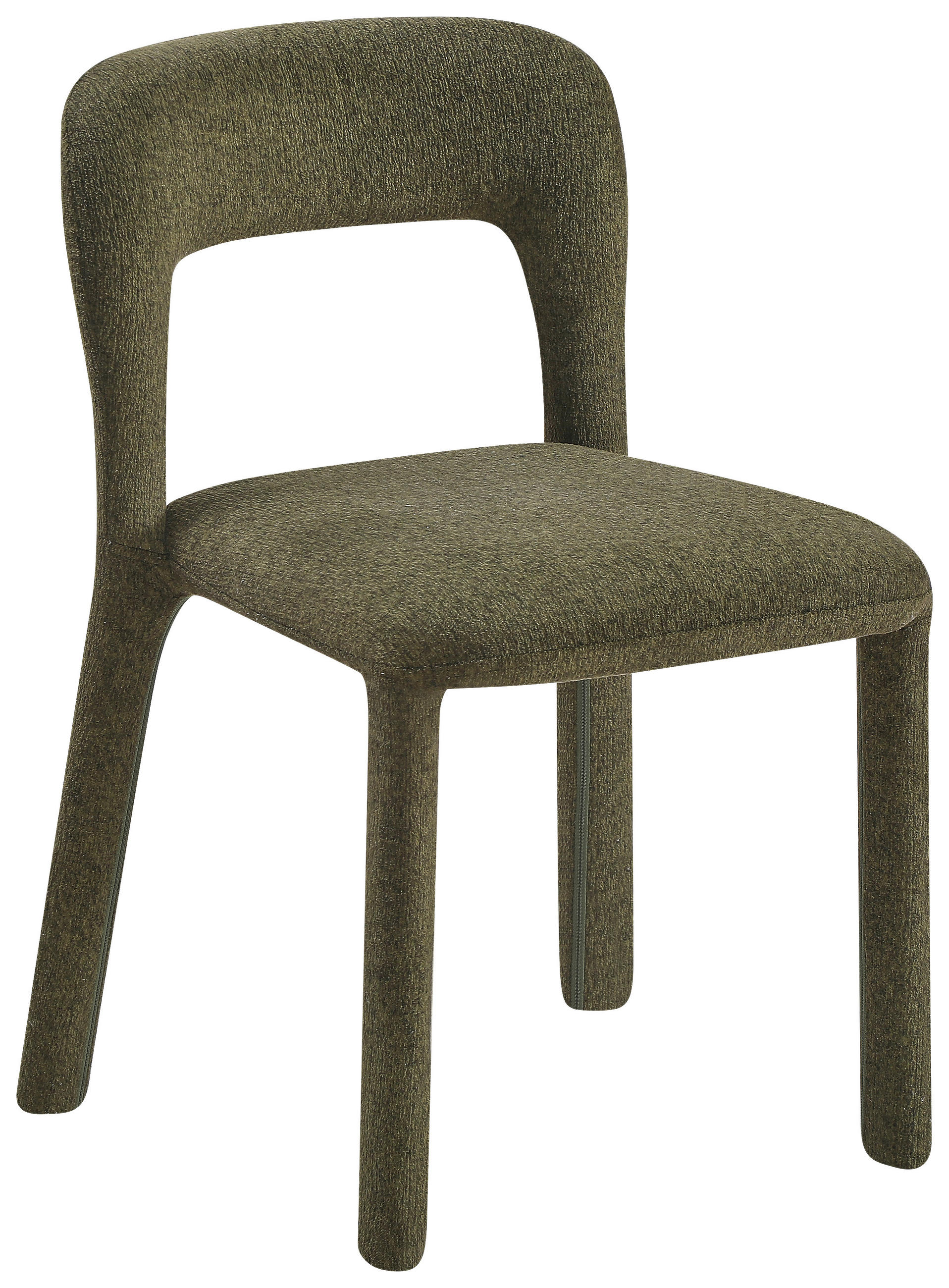 STUHL   Chenille  Grün  - Grün, MODERN, Textil/Metall (47/76/57cm) - Carryhome