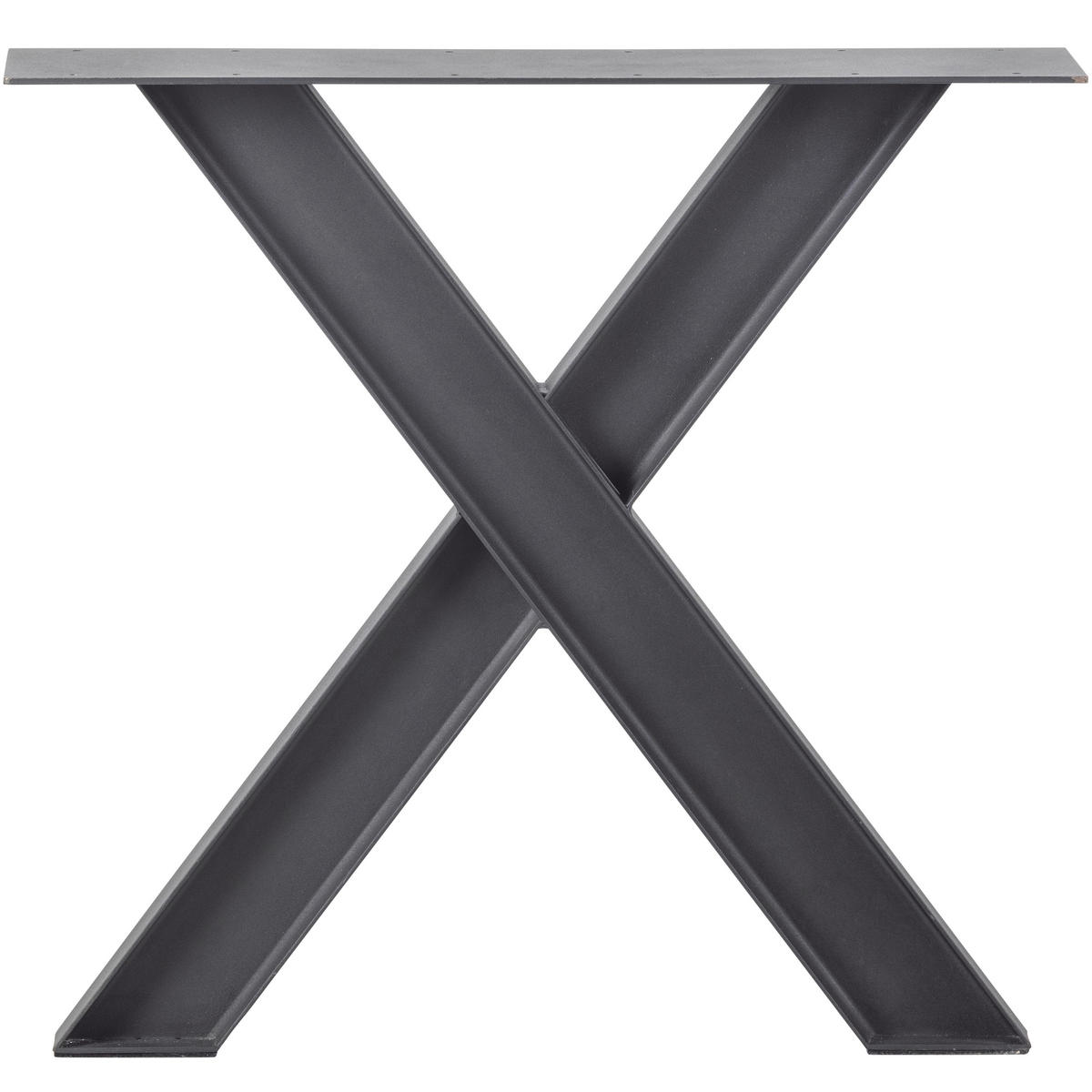 TISCHGESTELL in Metall 79/10/72 cm   - Schwarz, MODERN, Metall (79/10/72cm) - Livetastic
