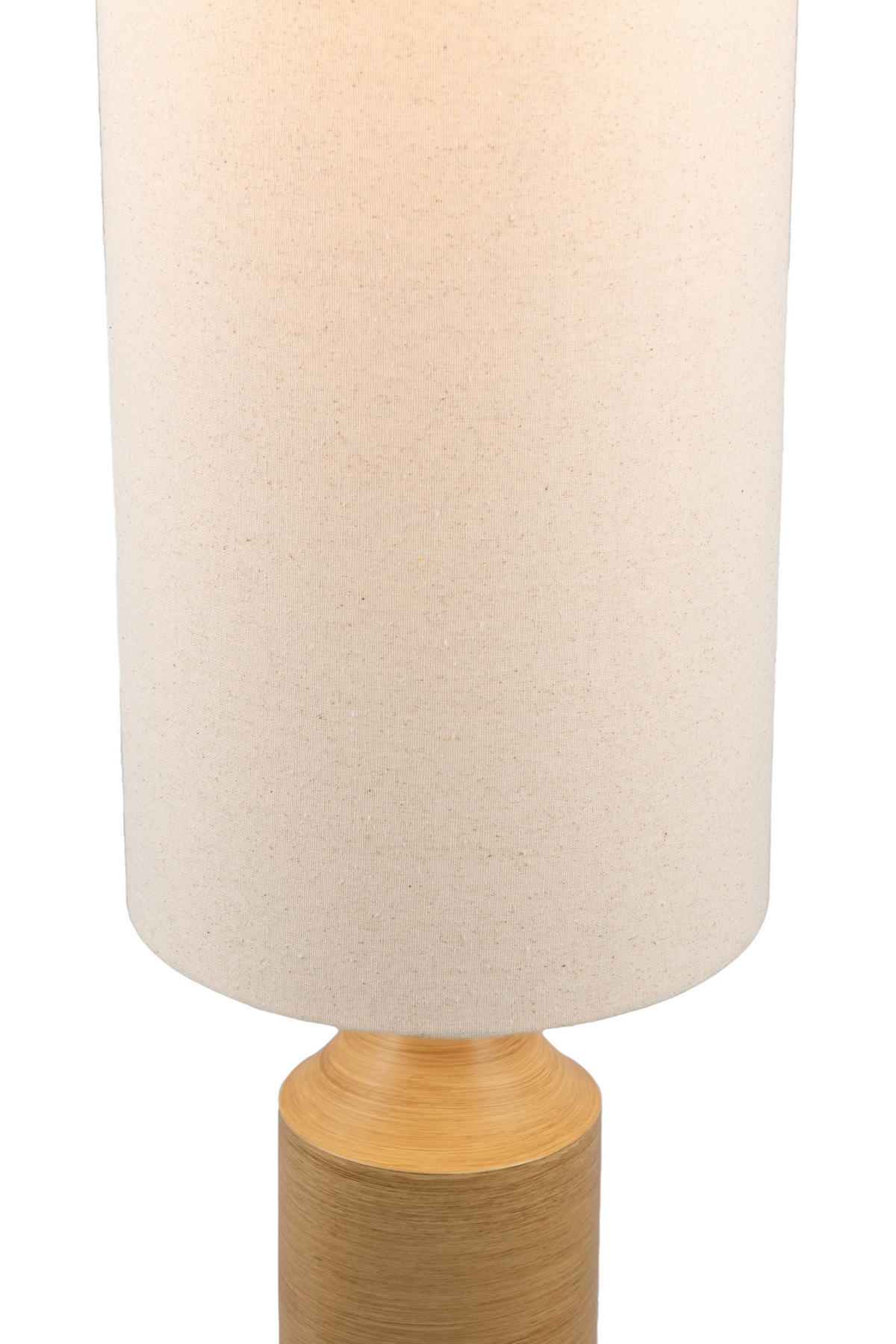 STEHLEUCHTE 27/140 cm    - Eschefarben/Weiß, Design, Textil/Metall (27/140cm) - Collet's Monde