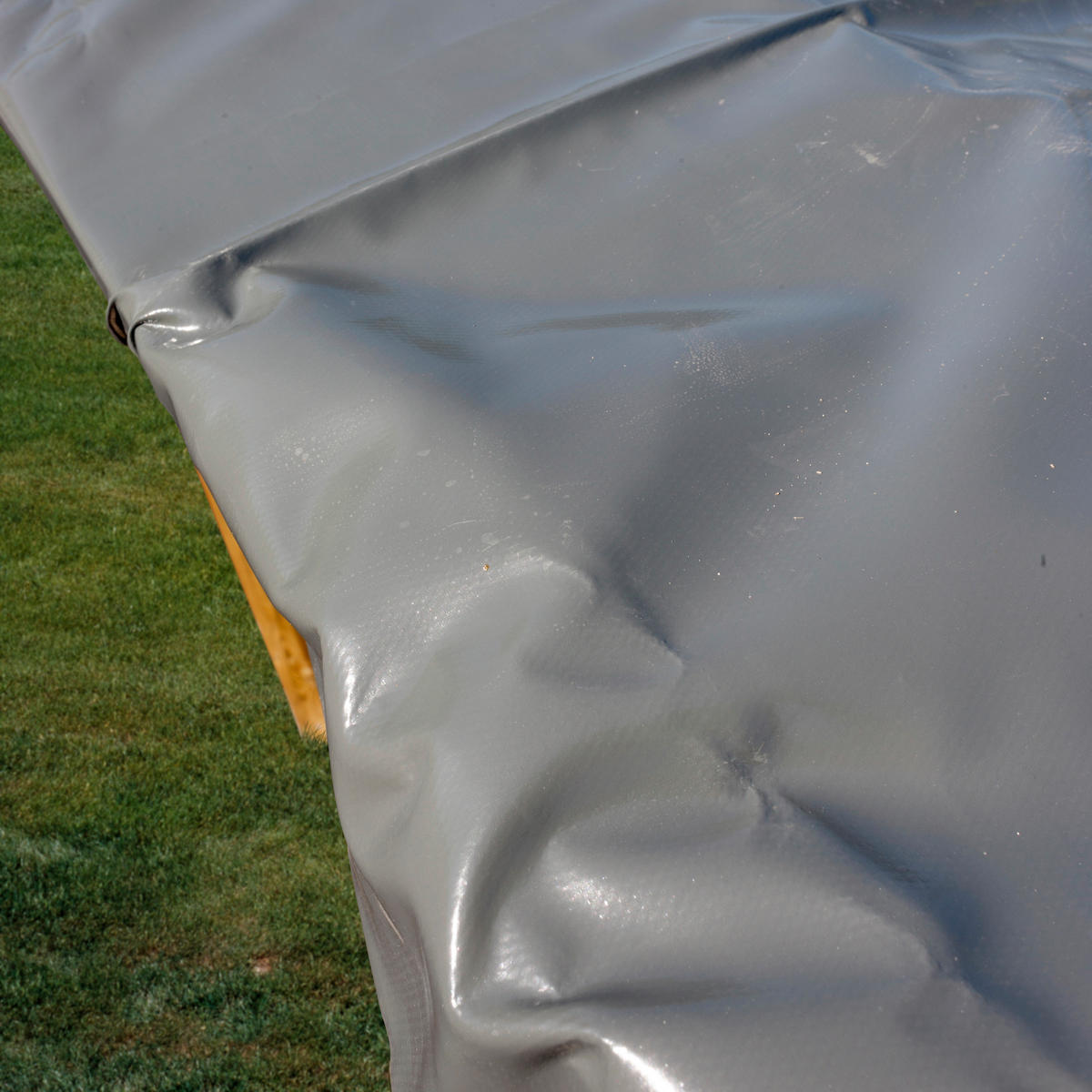 POOLABDECKPLANE 376/476 cm  - Grau, KONVENTIONELL, Kunststoff (376/476cm) - Gre