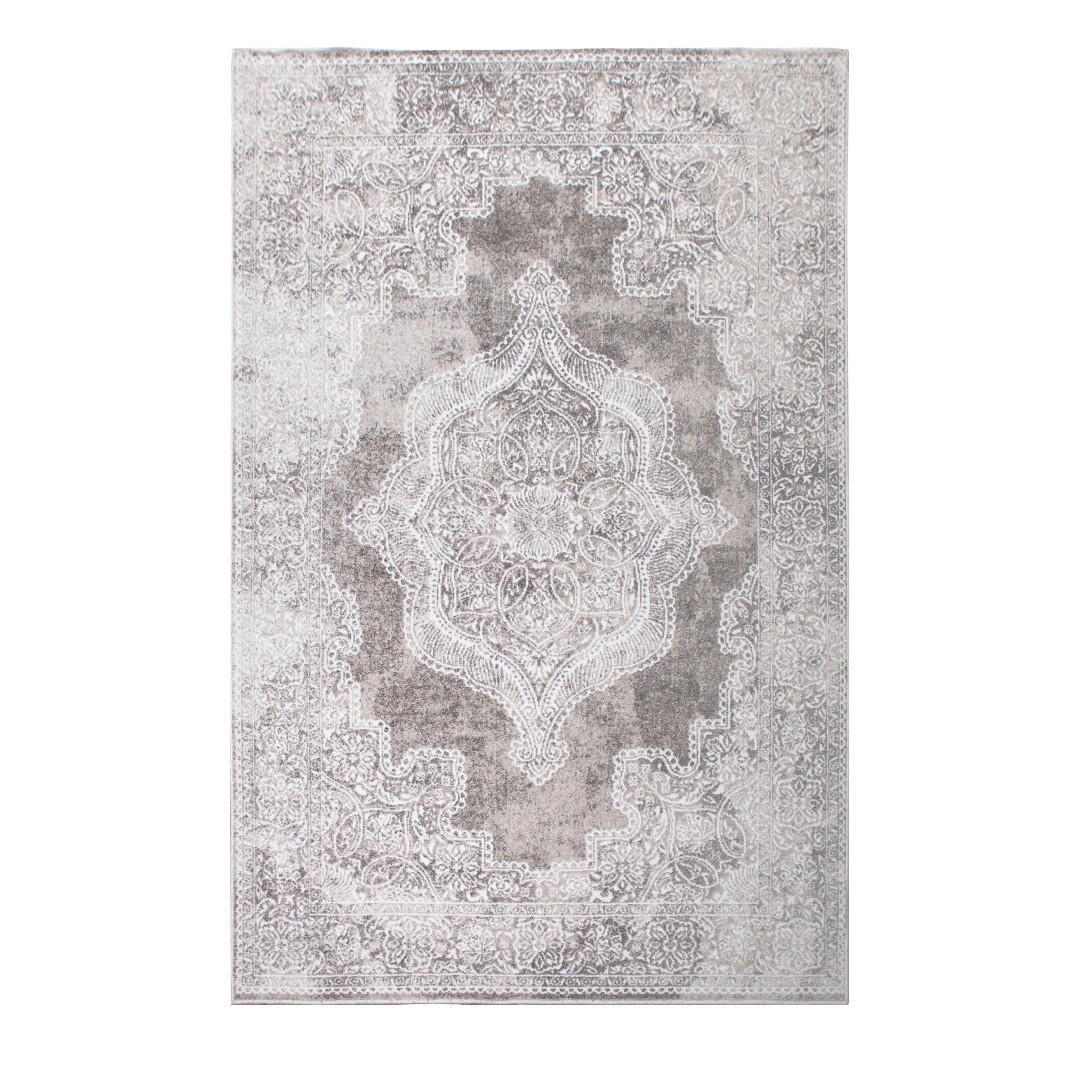 Novel Vintage-Teppich Victoria Weiß, Beige 120x170 cm