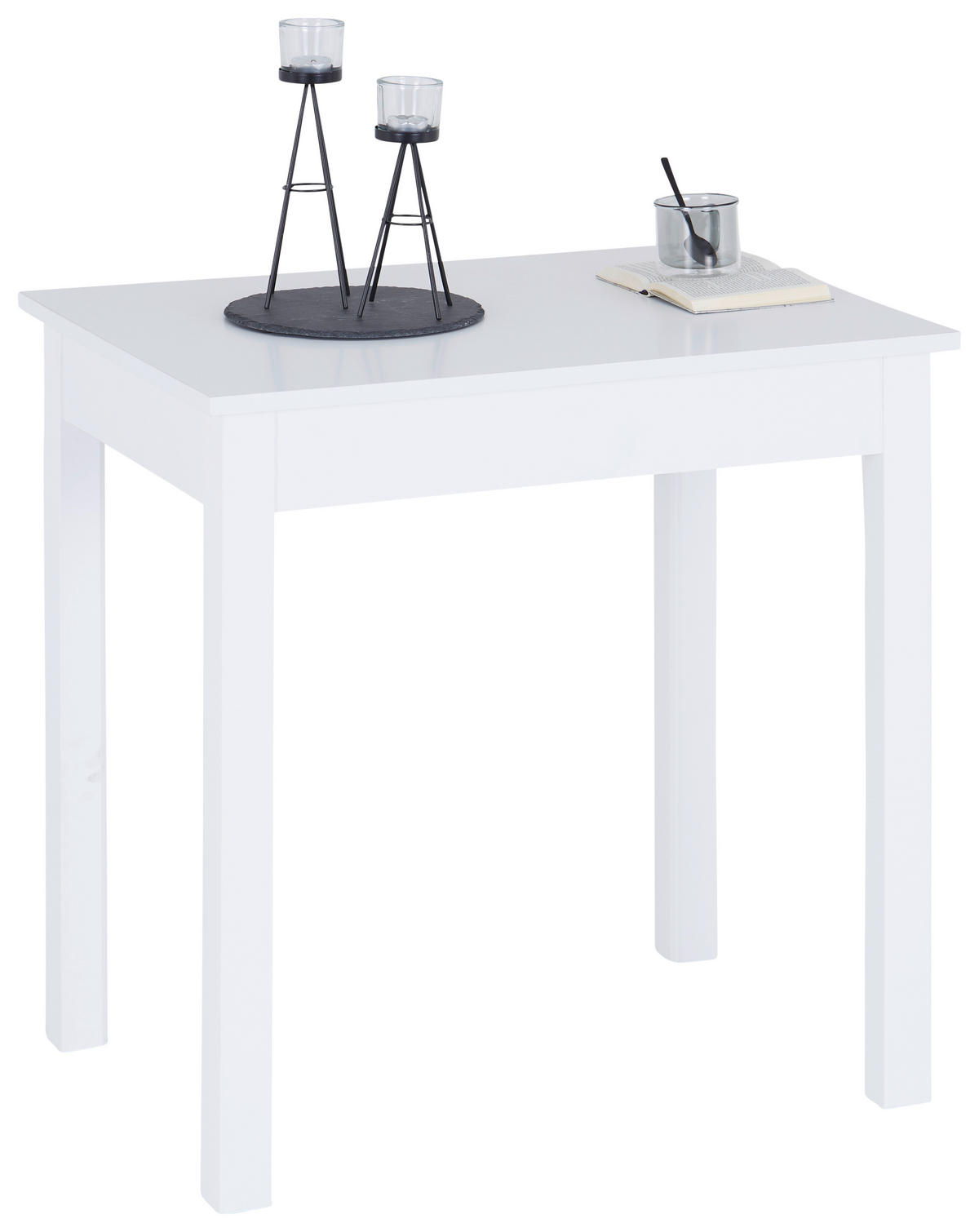 ESSTISCH in Holzwerkstoff  - Weiß, KONVENTIONELL, Holzwerkstoff (75/76/55cm) - home24