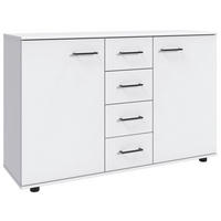 KOMMODE 130/83/41 cm  in Weiss  - Weiss/Schwarz, Konventionell, Holzwerkstoff/Kunststoff (130/83/41cm) - Carryhome