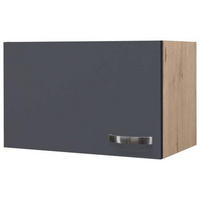 KÜCHENOBERSCHRANK 60/32/32 cm  in Dunkelgrau, Eiche San Remo  - Edelstahlfarben/Dunkelgrau, MODERN, Holzwerkstoff/Metall (60/32/32cm) - FlexWell
