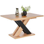 ESSTISCH in Holzwerkstoff 140-180/90/76 cm  - Schwarz/Eiche Artisan, Design, Holzwerkstoff (140-180/90/76cm) - Carryhome
